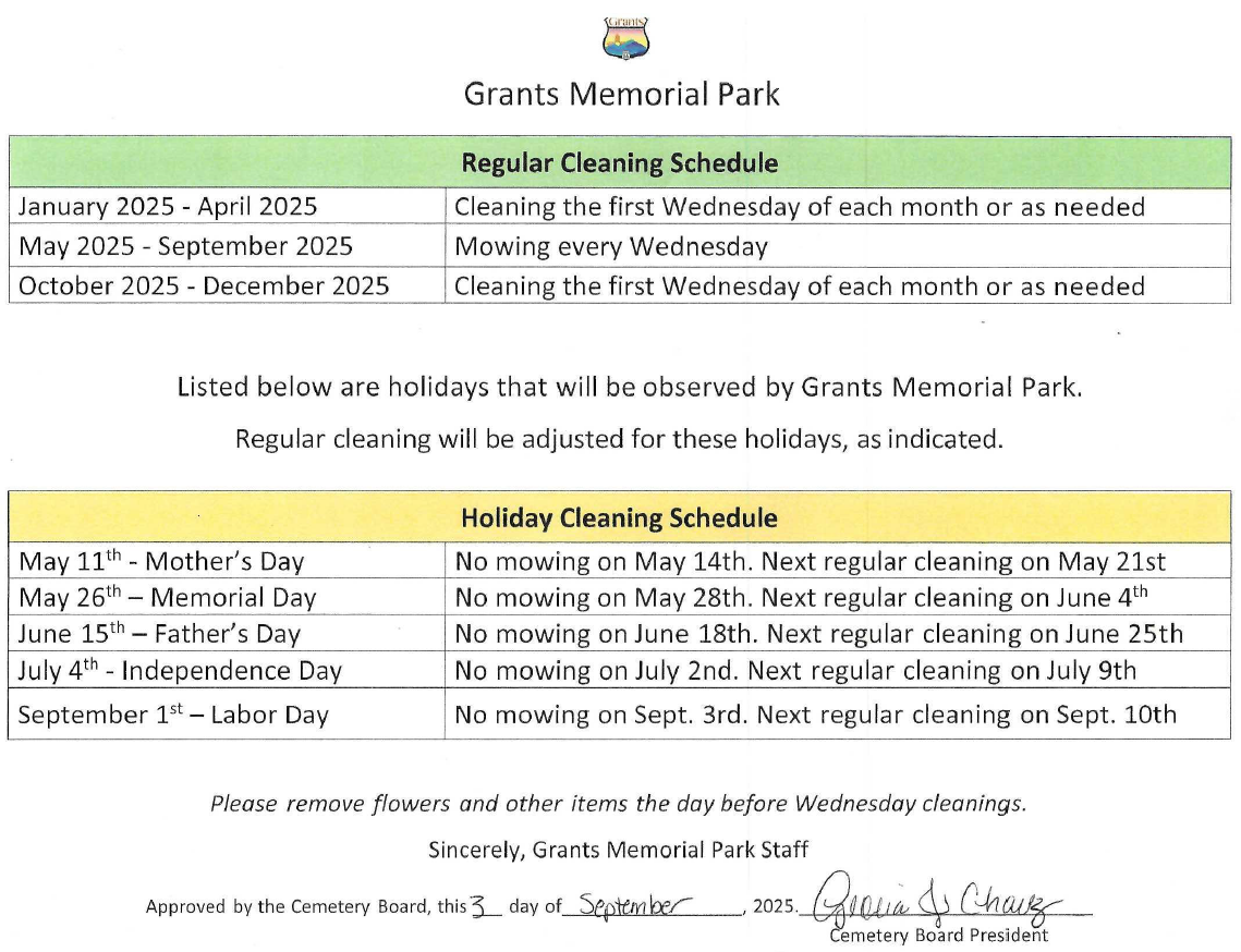 2025-Grants-Memorial-Park-Cleaning-Schedule.png